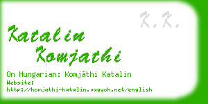 katalin komjathi business card